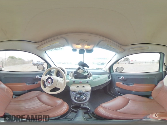 2016 FIAT 500 Lounge z VIN 3C3CFFER4GT143136, wystawiony jako Copart lot #58637325 z przebiegiem 68 761 mil mil oraz Szkoda całkowita • Salvage title. Historia ofert i sprzedaży dostępna na DreamBid. Obrazek 14.