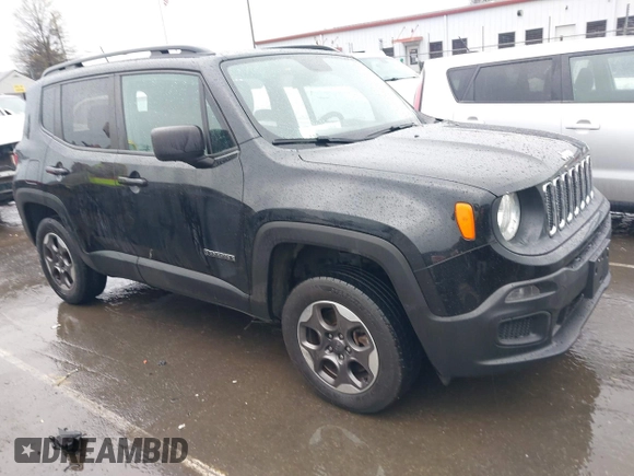 2017 Jeep Renegade Sport with VIN ZACCJBABXHPE67437, listed as a IAAI auction lot 41860179 with 135,381 mi miles and . Bid and sale history available at carsss.com. Image 1.