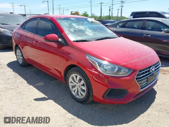2022 Hyundai Accent SE with VIN 3KPC24A6XNE183245, listed as a IAAI auction lot 42216371 with 20,599 mi miles and . Bid and sale history available at DreamBid. Image 1.