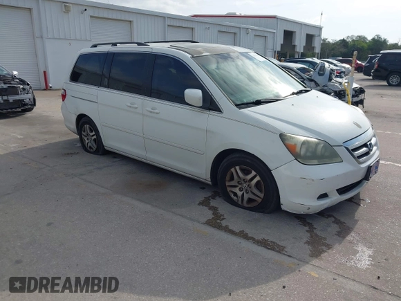 2006 Honda Odyssey EX-L with VIN 5FNRL38726B038471, listed as a IAAI auction lot 42094020 with 171,250 mi miles. Bid and sale history available at carsss.com. Image 1.