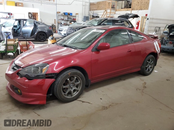 2002 Acura RSX Type S with VIN JH4DC53042C019989, listed as a Copart auction lot 73934374 with 169,366 mi miles and Salvage Title. Bid and sale history available at carsss.com. Image 1.