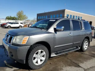 2004 Nissan Armada LE z VIN 5N1AA08B84N703678, wystawiony jako Copart lot #54957855 z przebiegiem 204 401 mil mil oraz Szkoda całkowita • Salvage title. Historia ofert i sprzedaży dostępna na DreamBid. Obrazek 1.
