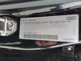 2015 Audi A3 2.0 TDI Premium Plus with VIN WAUCJGFF9F1077514, listed as a Copart auction lot 43371035 with 79,468 mi miles and Salvage Title. Bid and sale history available at carsss.com. Image 13.