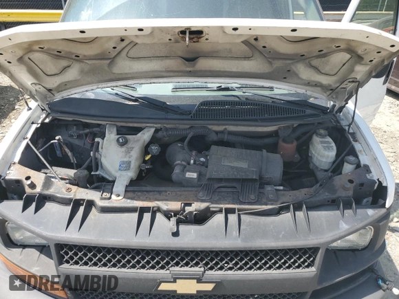 2013 Chevrolet Express Cargo with VIN 1GCWGFBA4D1110306, listed as a Copart auction lot 54005335 with 300,748 mi miles and Salvage title. Bid and sale history available at DreamBid. Image 12.