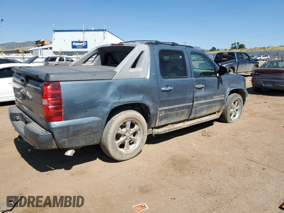2011 Chevrolet Avalanche LTZ with VIN 3GNTKGE39BG345391, listed as a Copart auction lot 59527644 with 167,795 mi miles and Salvage Title. Bid and sale history available at carsss.com. Image 3.