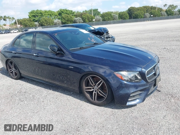 2020 Mercedes-Benz E AMG E 53 with VIN WDDZF6BB2LA748051, listed as a IAAI auction lot 39161866 with Not Provided miles. Bid and sale history available at carsss.com. Image 1.