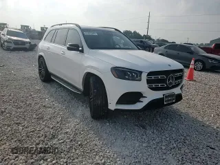 2022 Mercedes-Benz GLS 450 with VIN 4JGFF5KE6NA739823, listed as a Copart auction lot 57478395 with 35,664 mi miles and Salvage title. Bid and sale history available at DreamBid. Image 14.