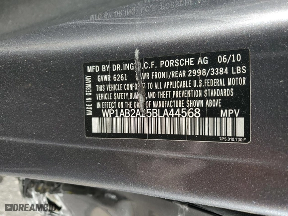 2011 Porsche Cayenne S with VIN WP1AB2A25BLA44568, listed as a Copart auction lot 50567375 with 135,166 mi miles and Salvage Title. Bid and sale history available at carsss.com. Image 13.
