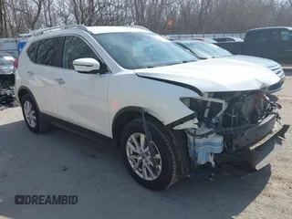 2020 Nissan Rogue S with VIN KNMAT2MV0LP511443, listed as a IAAI auction lot 41810629 with 151,606 mi miles. Bid and sale history available at carsss.com. Image 1.