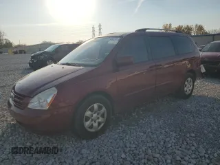 2010 Kia Sedona LX with VIN KNDMG4C36A6345249, listed as a Copart auction lot 77426774 with 145,361 mi miles and Salvage Title. Bid and sale history available at carsss.com. Image 1.