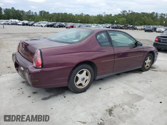 2004 Chevrolet Monte Carlo LS z VIN 2G1WW12E049268560, wystawiony jako Copart lot #54673115 z przebiegiem Nie podano mil oraz Szkoda całkowita • Salvage title. Historia ofert i sprzedaży dostępna na DreamBid. Obrazek 3.