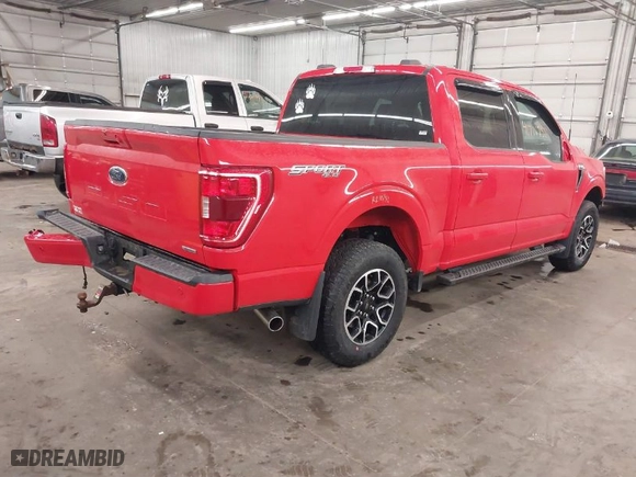 2023 Ford F-150 XL with VIN 1FTEW1EP1PKF53349, listed as a IAAI auction lot 41716758 with 12,428 mi miles. Bid and sale history available at carsss.com. Image 4.