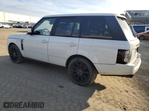 2012 Land Rover Range Rover SC with VIN SALMF1E40CA383009, listed as a Copart auction lot 50102045 with 97,879 mi miles and Clean title. Bid and sale history available at DreamBid. Image 2.