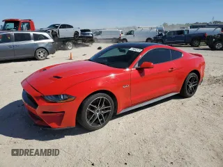 2018 Ford Mustang GT with VIN 1FA6P8CFXJ5178562, listed as a Copart auction lot 49602375 with 94,076 mi miles and Salvage Title. Bid and sale history available at carsss.com. Image 1.