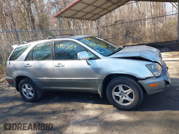 2000 Lexus RX 300 with VIN JT6HF10U5Y0130790, listed as a IAAI auction lot 41903189 with 192,449 mi miles. Bid and sale history available at carsss.com. Image 13.