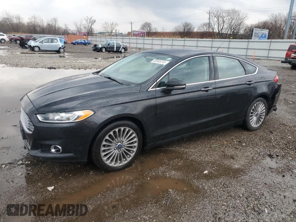 2013 Ford Fusion Titanium with VIN 3FA6P0K95DR117344, listed as a Copart auction lot 50995245 with 96,631 mi miles and Salvage Title. Bid and sale history available at carsss.com. Image 1.