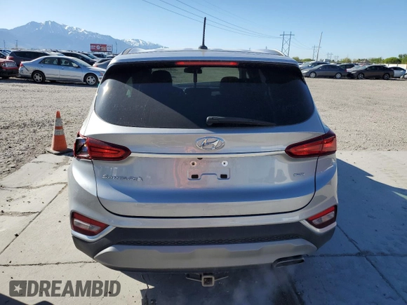 2020 Hyundai Santa Fe SE with VIN 5NMS2CAD1LH199165, listed as a Copart auction lot 54455865 with 27,688 mi miles and Salvage title. Bid and sale history available at DreamBid. Image 6.