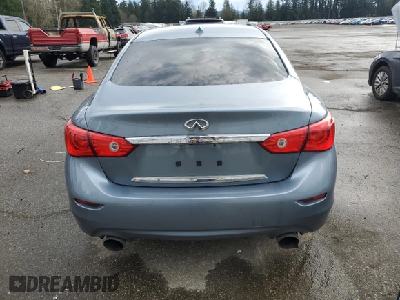 2016 Infiniti Q50 Premium with VIN JN1CV7ARXGM252395, listed as a Copart auction lot 49374055 with 101,369 mi miles and Salvage Title. Bid and sale history available at DreamBid. Image 6.