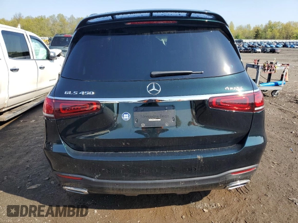 2023 Mercedes-Benz GLS 450 with VIN 4JGFF5KE2PA929007, listed as a Copart auction lot 52700334 with 11,982 mi miles and Salvage Title. Bid and sale history available at DreamBid. Image 6.
