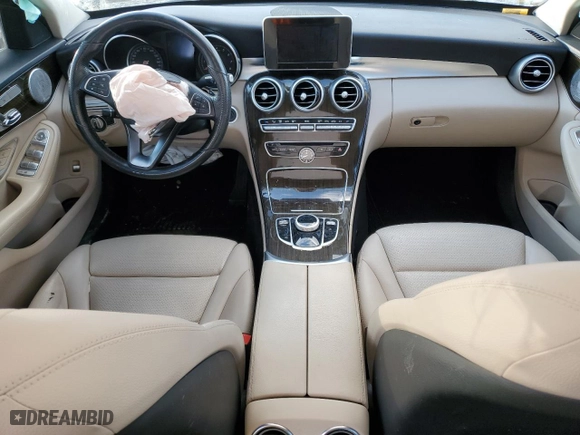 2018 Mercedes-Benz C-Class C 300 with VIN WDDWF4KB3JR423169, listed as a Copart auction lot 41345435 with 0 mi miles and Salvage Title. Bid and sale history available at carsss.com. Image 8.