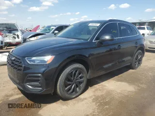 2021 Audi Q5 Premium Plus z VIN WA1BAAFY4M2050106, wystawiony jako Copart lot #58958565 z przebiegiem 52 548 mil mil oraz Szkoda całkowita • Salvage title. Historia ofert i sprzedaży dostępna na DreamBid. Obrazek 1.