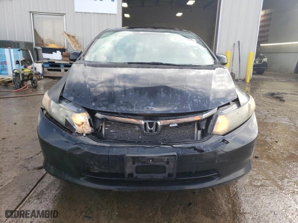 2012 Honda Civic Sdn LX with VIN 2HGFB2F51CH500267, listed as a Copart auction lot 46419005 with 190,649 mi miles and Salvage Title. Bid and sale history available at carsss.com. Image 5.