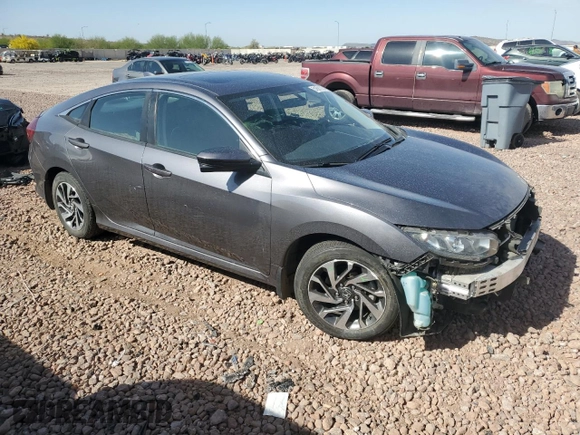 2018 Honda Civic Sedan EX with VIN 2HGFC2F75JH605373, listed as a Copart auction lot 51681105 with 57,388 mi miles and Salvage Title. Bid and sale history available at carsss.com. Image 4.