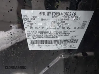 2009 Ford Edge SE with VIN 2FMDK36CX9BA49244, listed as a IAAI auction lot 41916551 with 192,264 mi miles. Bid and sale history available at carsss.com. Image 9.