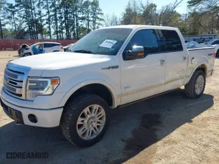 2014 Ford F-150 XL with VIN 1FTFW1ET5EFA12196, listed as a IAAI auction lot 41850445 with 206,814 mi miles. Bid and sale history available at carsss.com. Image 2.