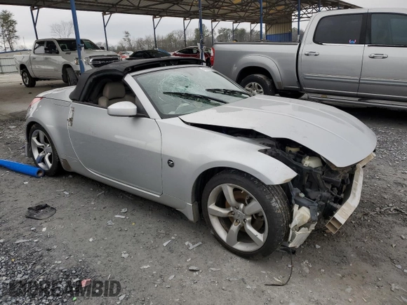 2006 Nissan 350Z Touring with VIN JN1AZ36A76M458487, listed as a Copart auction lot 43937335 with 155,488 mi miles and Salvage Title. Bid and sale history available at carsss.com. Image 4.