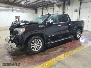 2021 GMC Sierra 1500 SLT with VIN 3GTU9DET5MG347486, listed as a Copart auction lot 48673435 with 60,027 mi miles and Salvage Title. Bid and sale history available at carsss.com. Image 1.