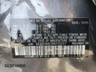 2022 Subaru Impreza Special Sports with VIN 4S3GTAM63N3712227, listed as a Copart auction lot 86365094 with 82,639 mi miles and Salvage title. Bid and sale history available at DreamBid. Image 14.