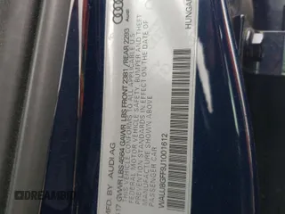 2018 Audi A3 Sedan Premium Plus with VIN WAUJ8GFF9J1001612, listed as a Copart auction lot 45247504 with 59,386 mi miles. Bid and sale history available at carsss.com. Image 12.