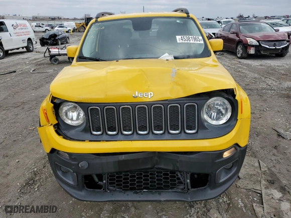 2017 Jeep Renegade Altitude with VIN ZACCJABB7HPF52275, listed as a Copart auction lot 45381965 with 96,201 mi miles and Salvage Title. Bid and sale history available at carsss.com. Image 5.
