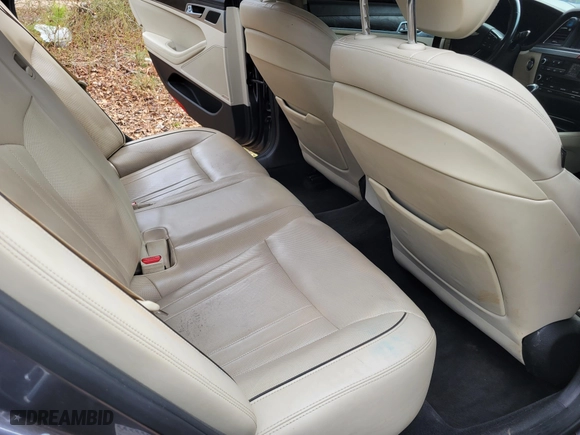 2015 Hyundai Genesis 5.0L with VIN KMHGN4JF8FU082535, listed as a IAAI auction lot 41768435 with 101,003 mi miles. Bid and sale history available at carsss.com. Image 8.