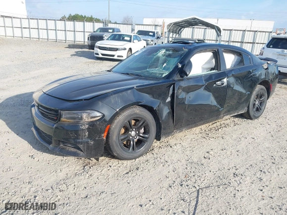 2019 Dodge Charger SXT with VIN 2C3CDXBG8KH696386, listed as a IAAI auction lot 41700094 with 1 mi miles. Bid and sale history available at carsss.com. Image 16.