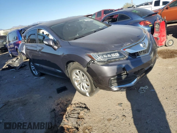 2017 Acura RDX w/Technology Pkg with VIN 5J8TB3H56HL010245, listed as a Copart auction lot 76844684 with 0 mi miles and Salvage Title. Bid and sale history available at carsss.com. Image 4.