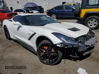 2019 Chevrolet Corvette 1LT with VIN 1G1YB2D71K5120744, listed as a Copart auction lot 54801174 with 28,131 mi miles and Salvage Title. Bid and sale history available at carsss.com. Image 4.