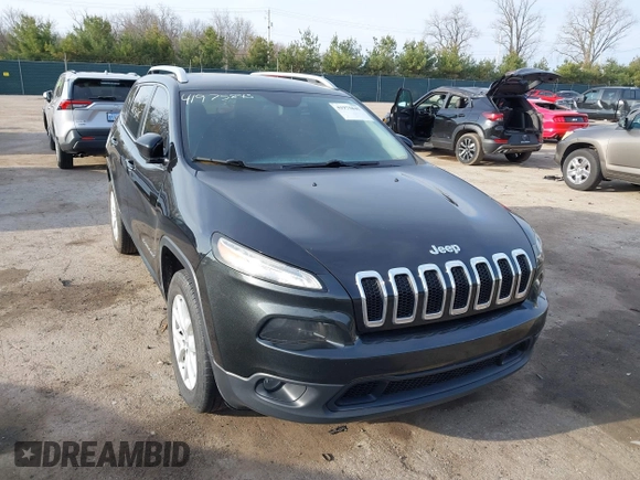 2016 Jeep Cherokee Latitude with VIN 1C4PJMCS6GW296570, listed as a IAAI auction lot 41975845 with 96,420 mi miles. Bid and sale history available at carsss.com. Image 1.