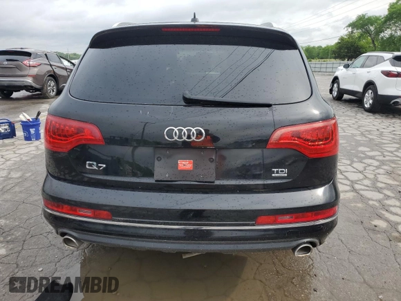 2015 Audi Q7 3.0T Vorsprung Edition with VIN WA1WGCFE4FD030219, listed as a Copart auction lot 54397695 with 122,123 mi miles and Clean Title. Bid and sale history available at carsss.com. Image 6.