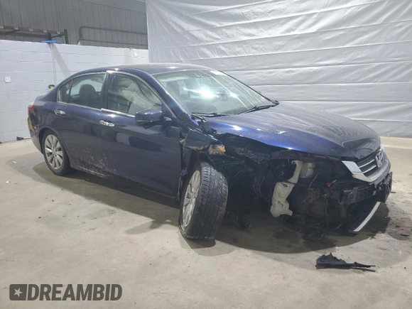 2014 Honda Accord Sedan EX-L with VIN 1HGCR2F80EA165531, listed as a Copart auction lot 47228985 with 132,073 mi miles and Salvage Title. Bid and sale history available at carsss.com. Image 4.