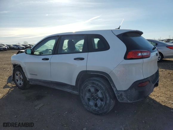 2014 Jeep Cherokee Sport with VIN 1C4PJLAB3EW245375, listed as a Copart auction lot 42643975 with 206,462 mi miles and Salvage Title. Bid and sale history available at carsss.com. Image 2.