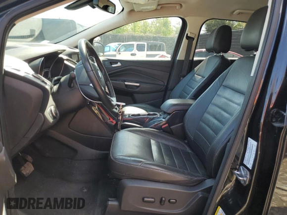 2015 Ford Escape Titanium with VIN 1FMCU9J9XFUB11123, listed as a Copart auction lot 52191015 with 77,541 mi miles and Salvage Title. Bid and sale history available at carsss.com. Image 7.