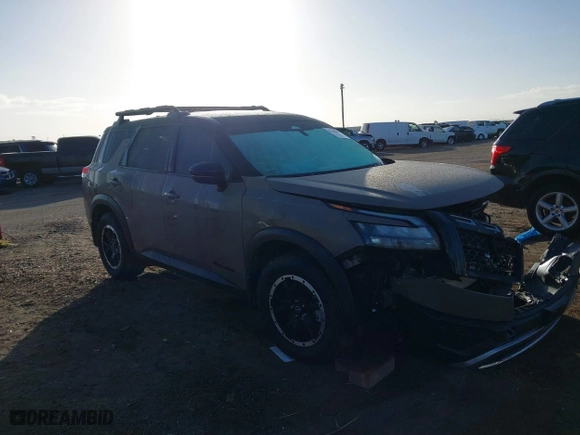 2024 Nissan Pathfinder SV with VIN 5N1DR3BD3RC260649, listed as a IAAI auction lot 41118601 with 14,222 mi miles. Bid and sale history available at carsss.com. Image 13.