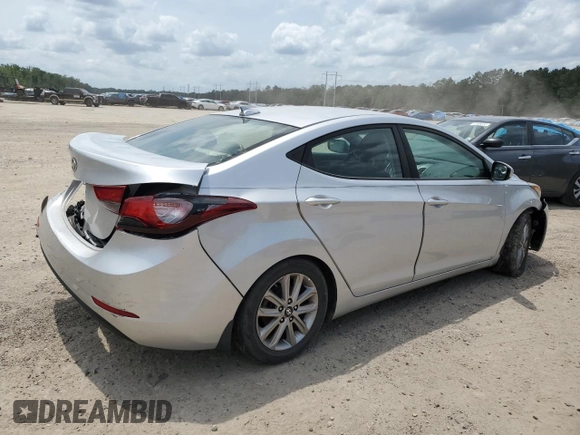 2016 Hyundai Elantra SE with VIN 5NPDH4AE2GH717251, listed as a Copart auction lot 56493135 with 87,975 mi miles and Salvage title. Bid and sale history available at DreamBid. Image 3.
