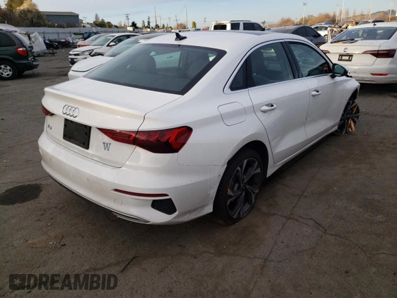 2022 Audi A3 Premium with VIN WAUAUDGY1NA018162, listed as a Copart auction lot 42932784 with 0 mi miles. Bid and sale history available at carsss.com. Image 3.