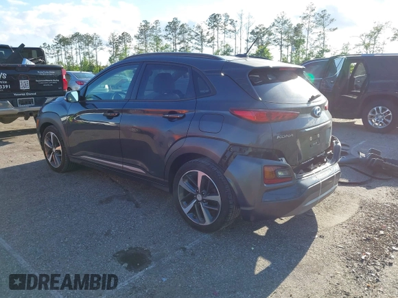 2018 Hyundai Kona Limited with VIN KM8K33A58JU135096, listed as a IAAI auction lot 41989321 with 66,939 mi miles. Bid and sale history available at carsss.com. Image 3.