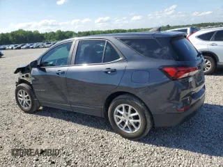 2022 Chevrolet Equinox LS with VIN 3GNAXHEV2NS247532, listed as a Copart auction lot 55080275 with 35,250 mi miles and Salvage title. Bid and sale history available at DreamBid. Image 2.