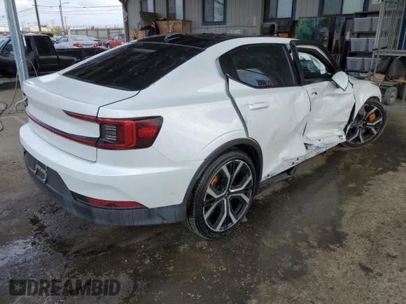 2021 Polestar 2 Launch Edition with VIN LPSED3KA7ML014881, listed as a Copart auction lot 50965635 with 22,878 mi miles and Salvage Title. Bid and sale history available at DreamBid. Image 3.