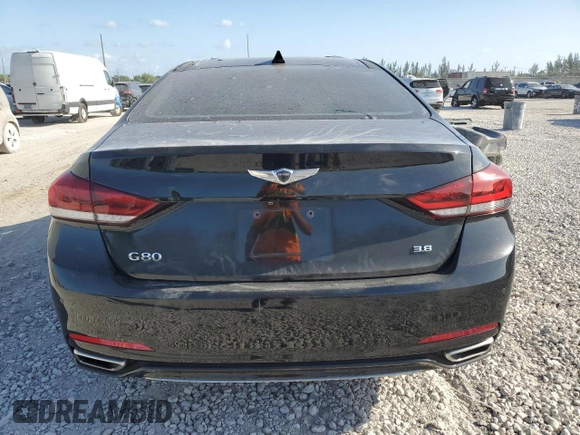 2018 Genesis G80 3.8L z VIN KMHGN4JE1JU226622, wystawiony jako Copart lot #54311945 z przebiegiem 52 742 mil mil oraz Szkody całkowita. Historia ofert i sprzedaży dostępna na DreamBid. Obrazek 6.